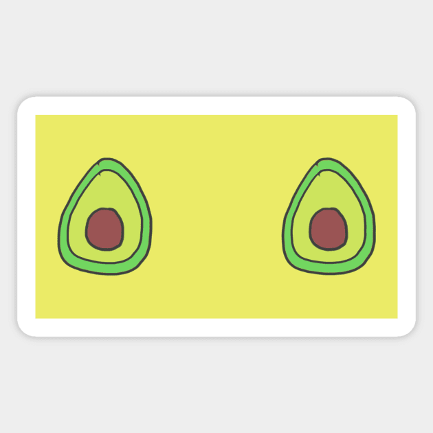 Avocado Sticker by juanc_marinn